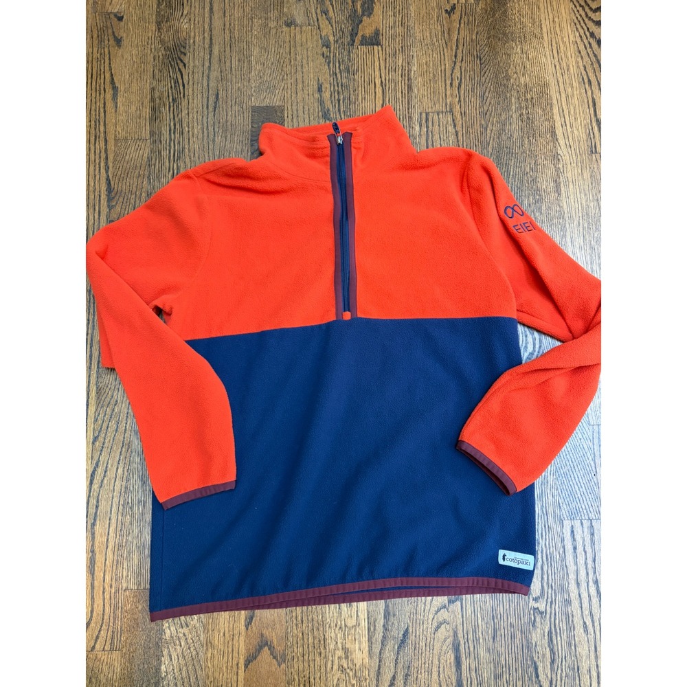Cotopaxi Fleece Pullover L Orange Blue Colorblock Gorpcore Sporty Adventurecore
